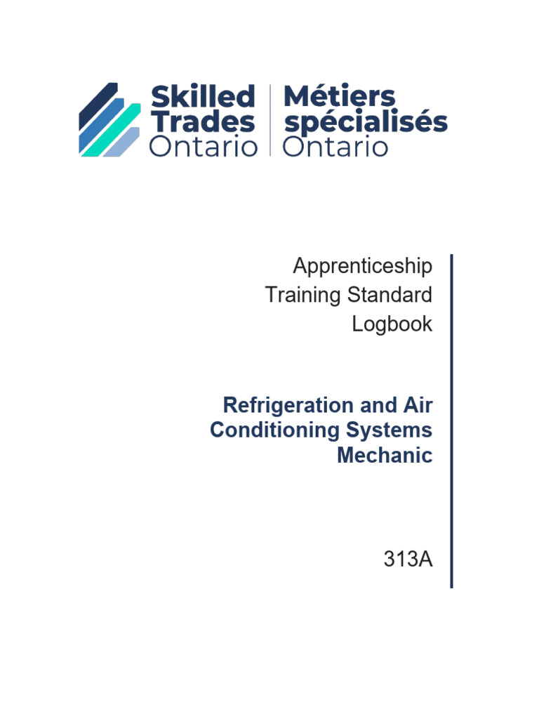 313A Apprenticeship Logbook Guide | PDF | Chlorofluorocarbon ...