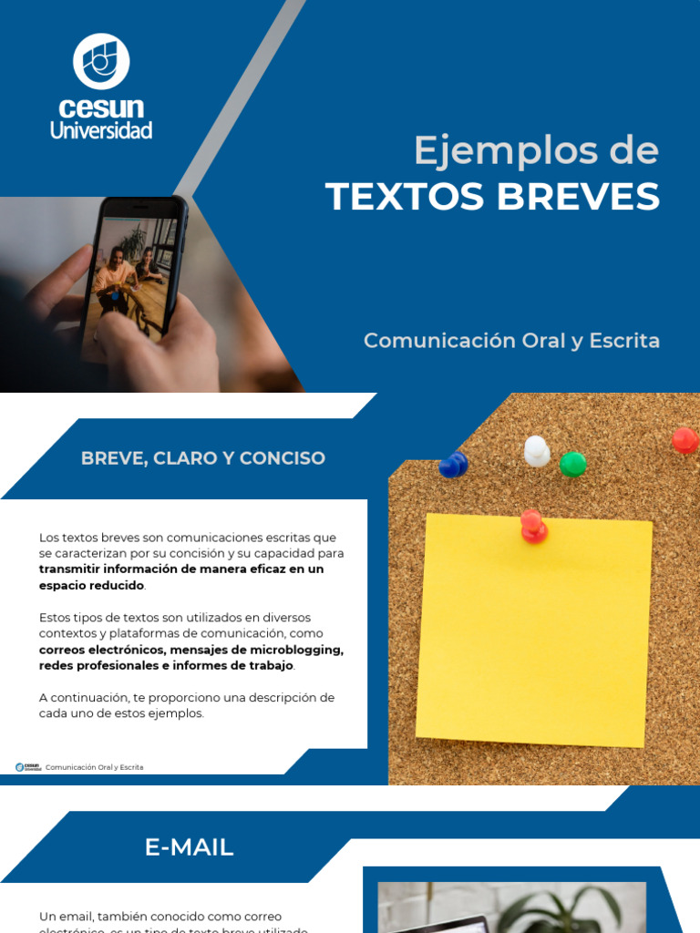 4.1. Ejemplos de Textos Breves | PDF | Comunicación | Microblogging