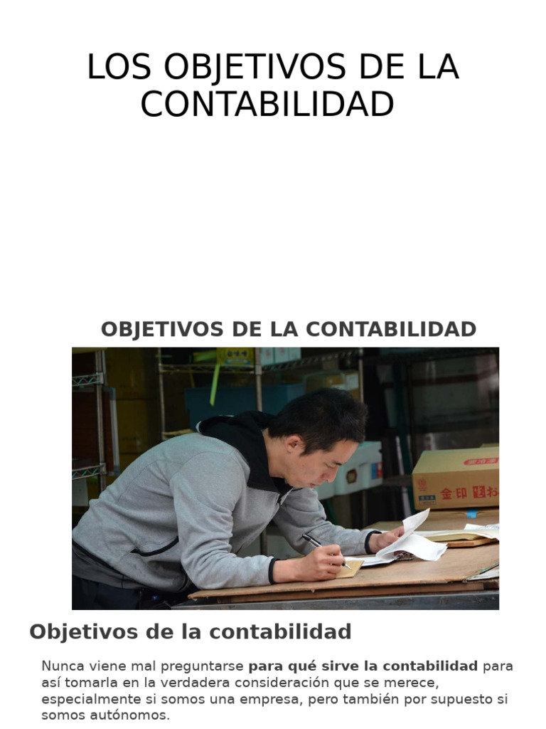 02.5 (Semana 10) Objetivos de La Contabilidad | PDF | Contabilidad ...