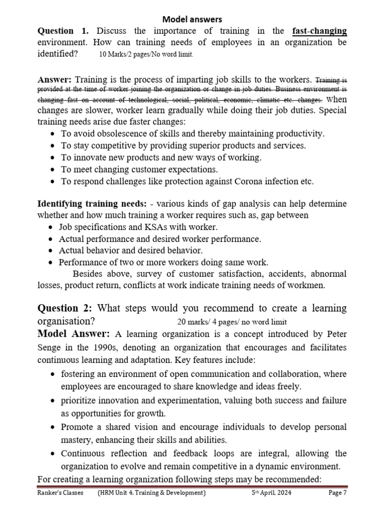 419 Solutions On Training and Development PDF @hiddenextractorbot | PDF ...