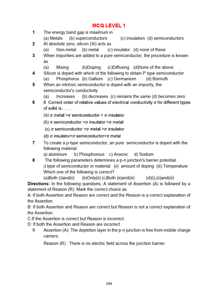 2024-Chap 14 Solid and Semi Conductor Devices | PDF | P–N Junction ...
