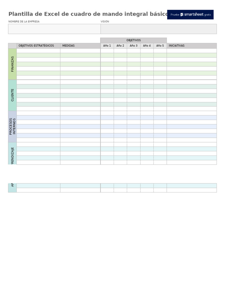 Ic Basic Balanced Scorecard Template 28103 ES | PDF | Business | La ...