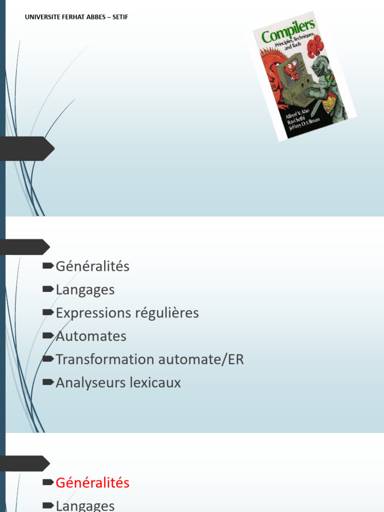 Analyse Lexicale et Automates | PDF | Analyse syntaxique | Grammaire