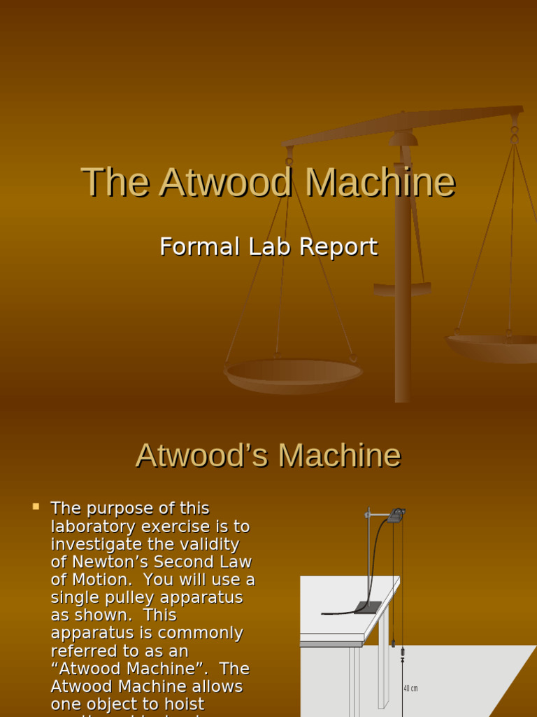 7 The Atwood Machine | PDF