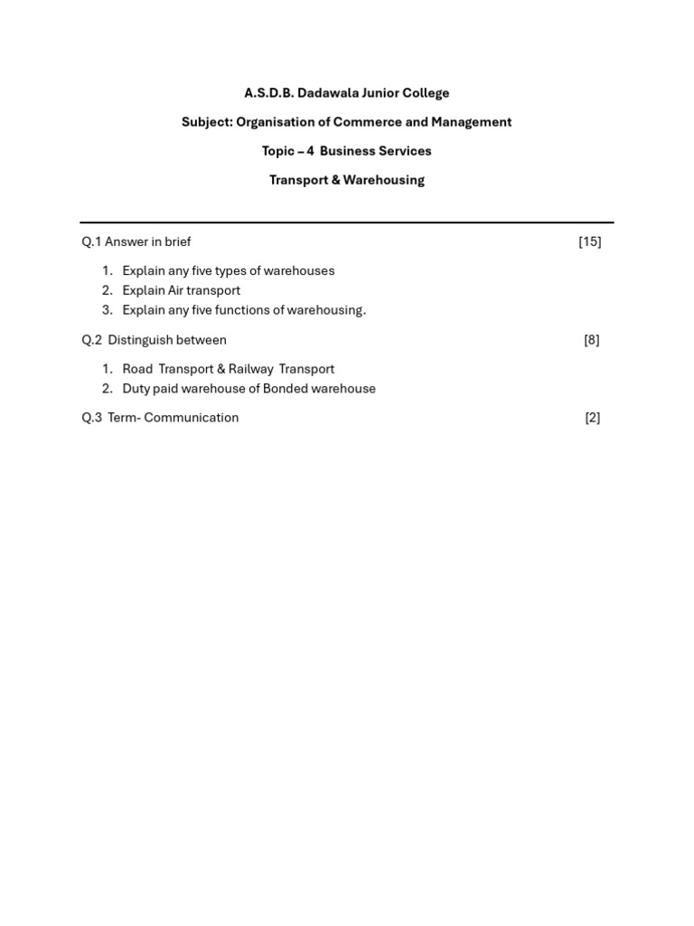 XII OCM Chapter 4 | PDF