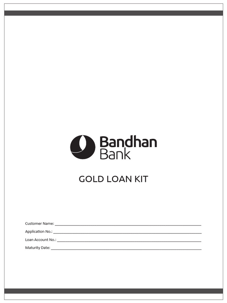 Gold Loan Application Form | PDF | Banks | Interest