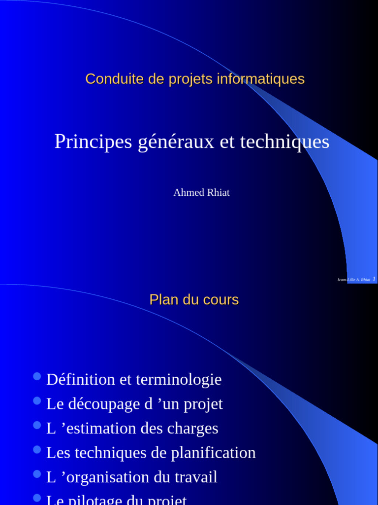 Conduite de projets informatiques | PDF | Gestion de projet ...