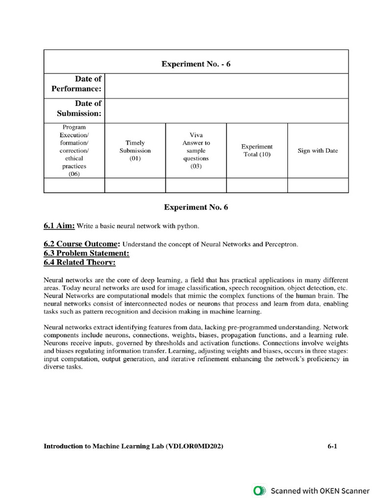 Exp 06 ML | PDF