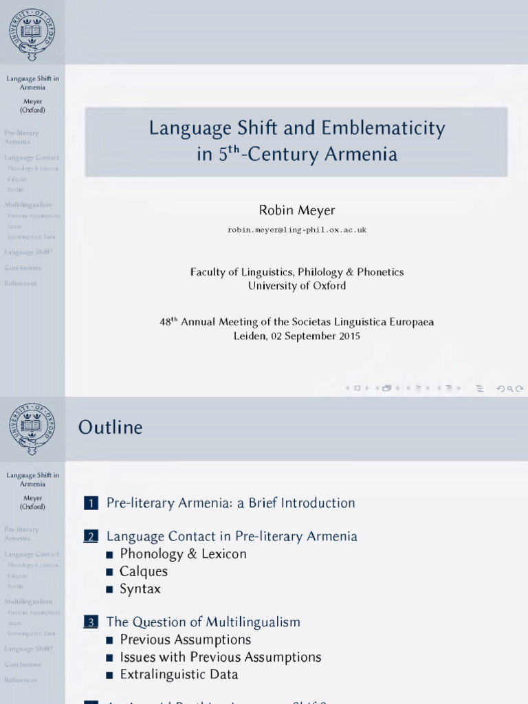 Meyer R. - Language Shift and Emblematicity in 5th-Century Armenia ...
