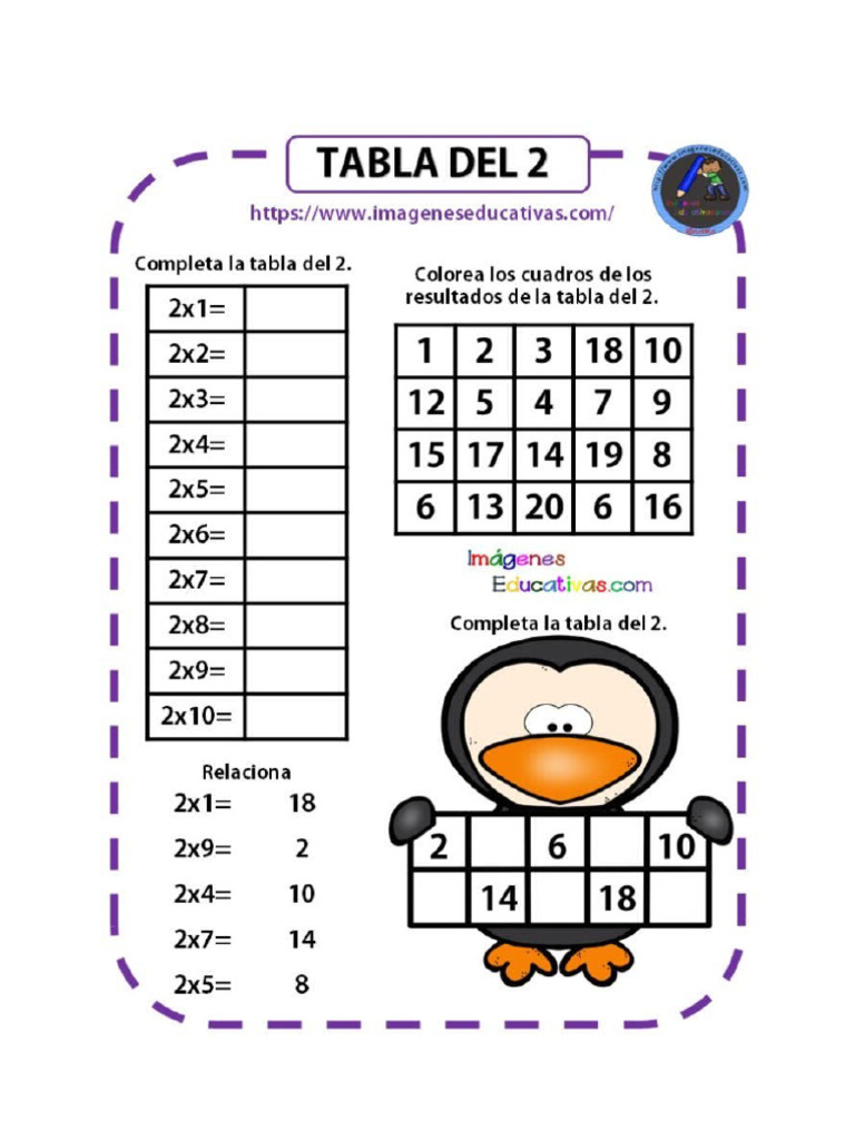 Tabla de 2 | PDF