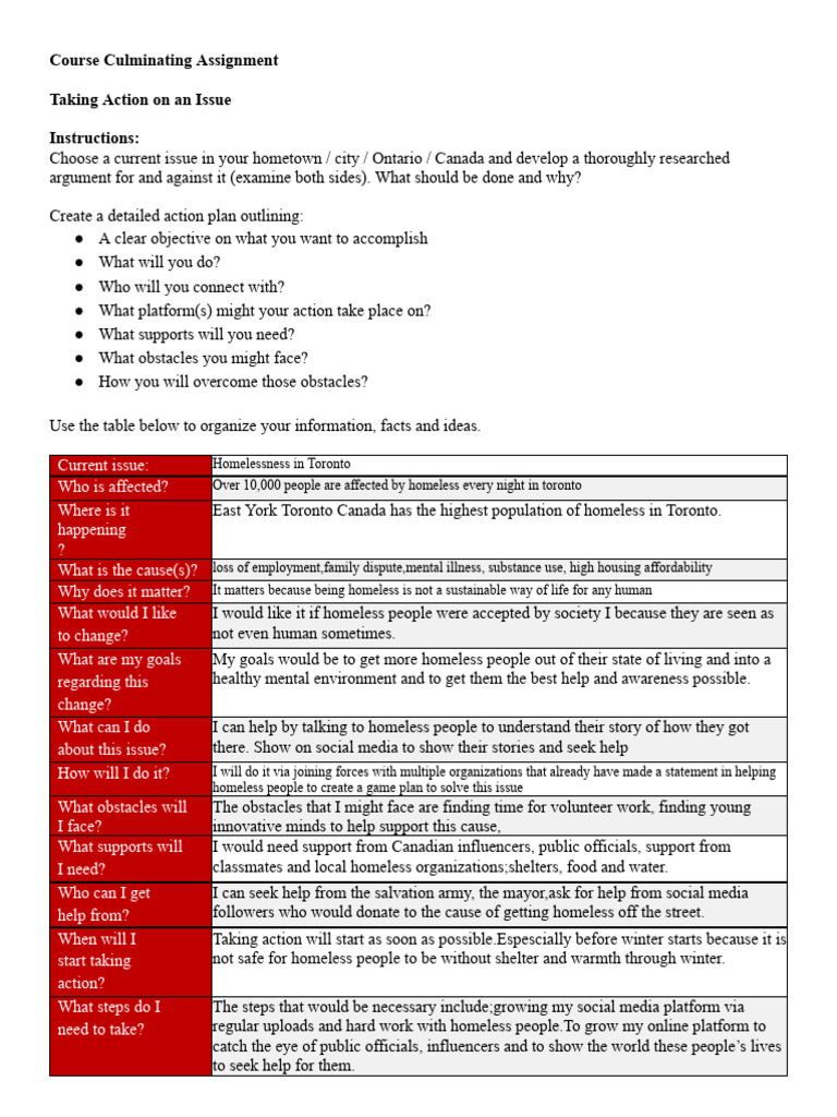 Action Plan: Tackling Toronto Homelessness | PDF | Homelessness