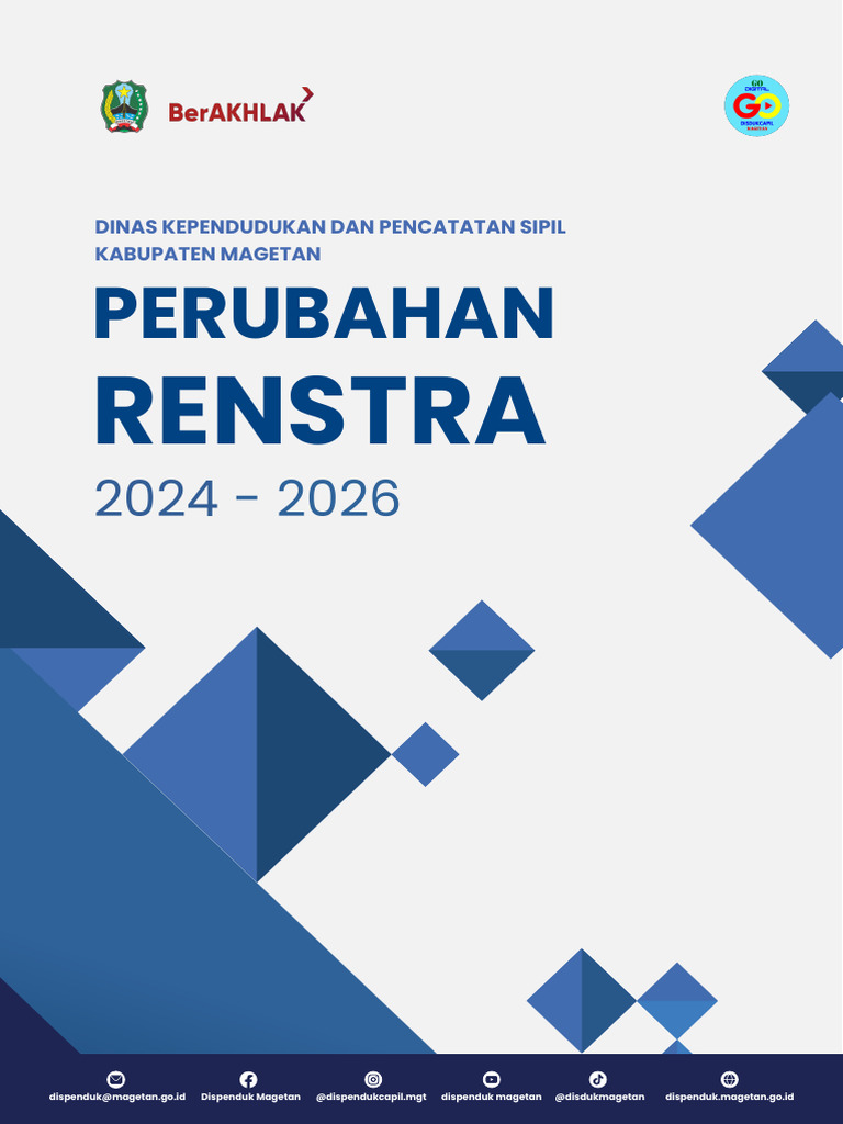 Perubahan RENSTRA Dispenduk Magetan 2024-2026 | PDF
