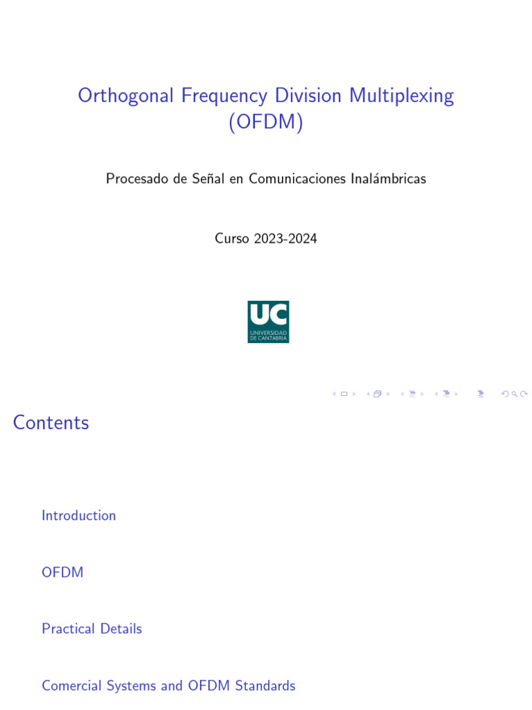 OFDM in Wireless Communication Systems | PDF | Orthogonal Frequency ...