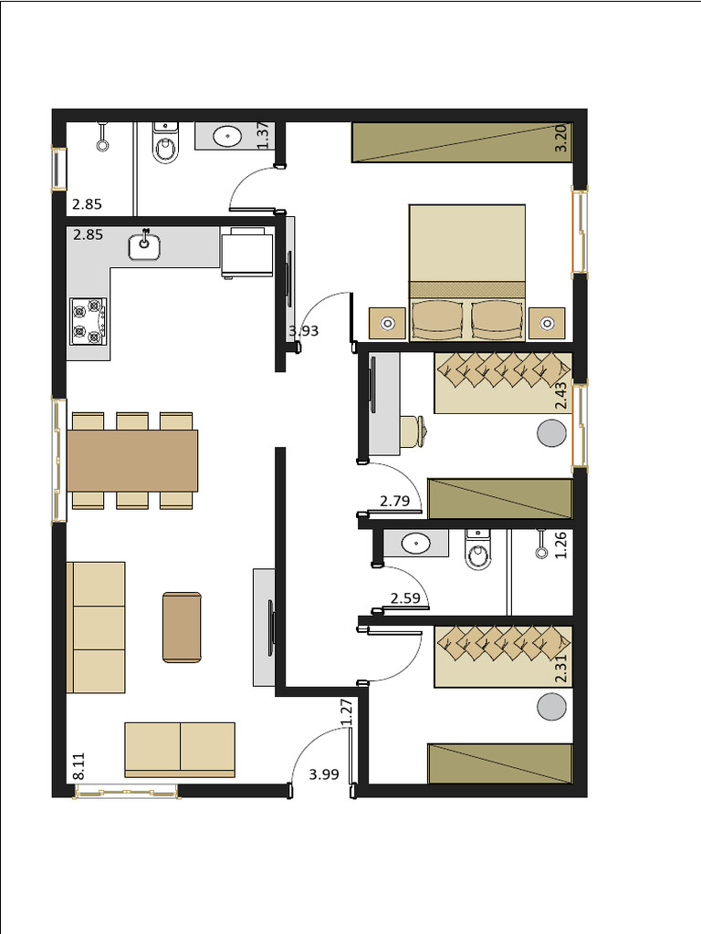 Planta Com Layout - 2 | PDF