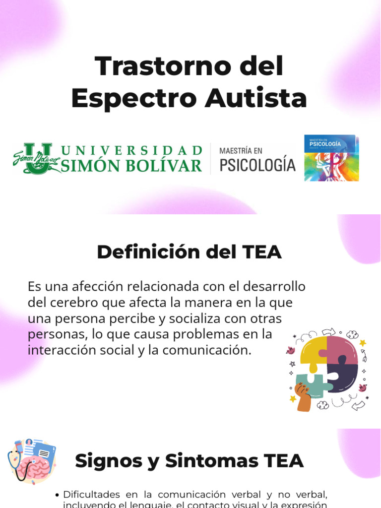 Guía Completa sobre el Trastorno del Espectro Autista | PDF | Espectro ...