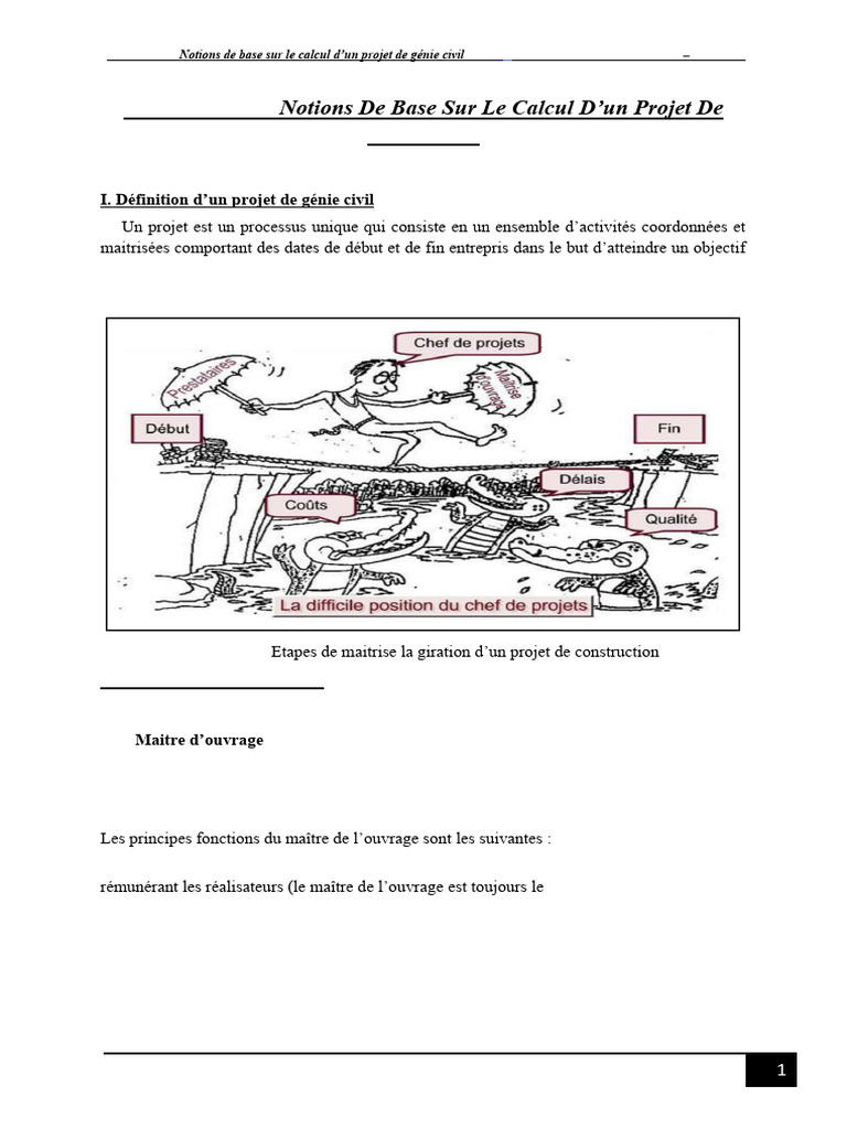 Notions de base en projet de génie civil | PDF | Béton armé ...