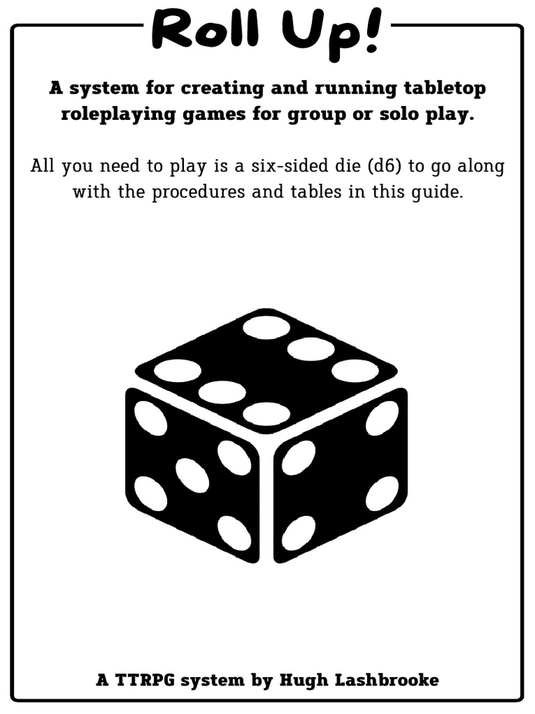 Roll Up! Tabletop RPG System Guide | PDF | Role Playing Games