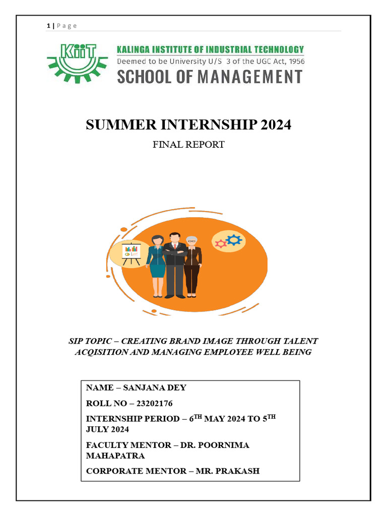 Sip Final Report | PDF | Recruitment | Retail