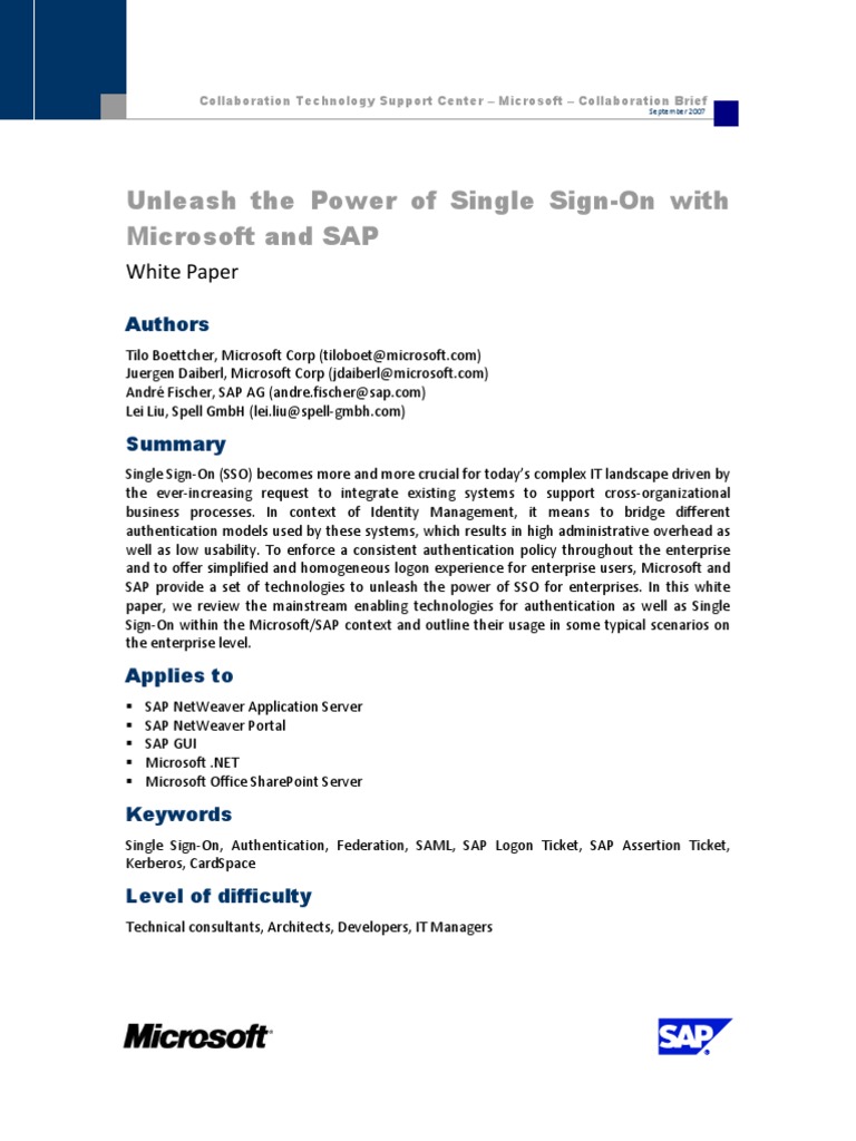 SSO With MS and SAP | PDF | Hypertext Transfer Protocol | Public Key  Certificate