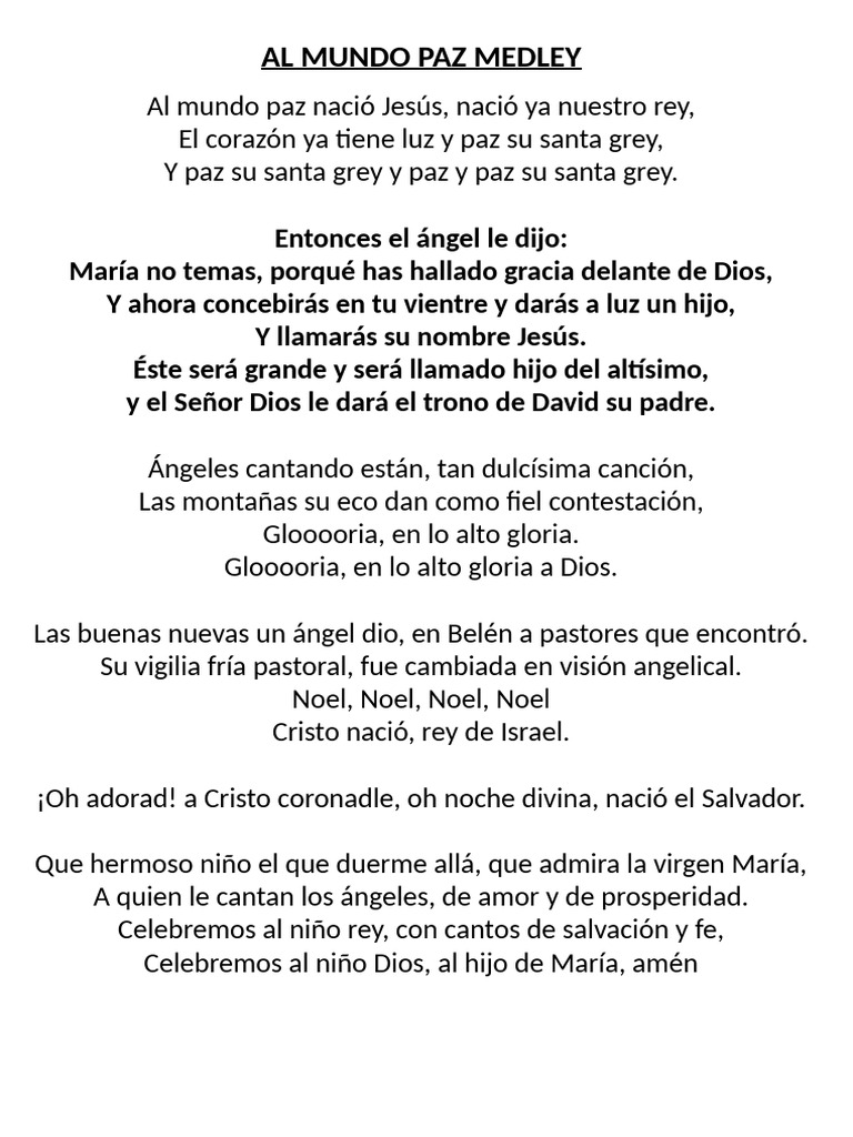 Canciones de Navidad y Nacimiento de Jesús | PDF
