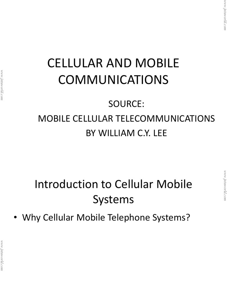 Mobile Cellular Telecommunications Overview | PDF | Technology ...