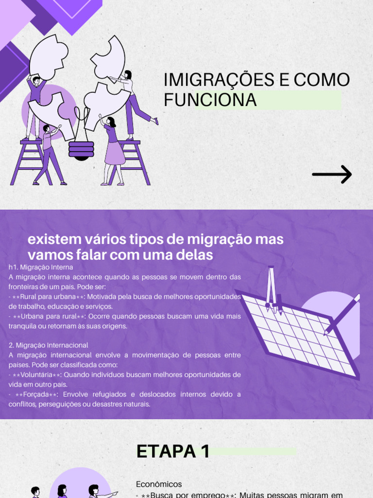 Tipos de Migração: Interna e Internacional | PDF | Migração humana ...