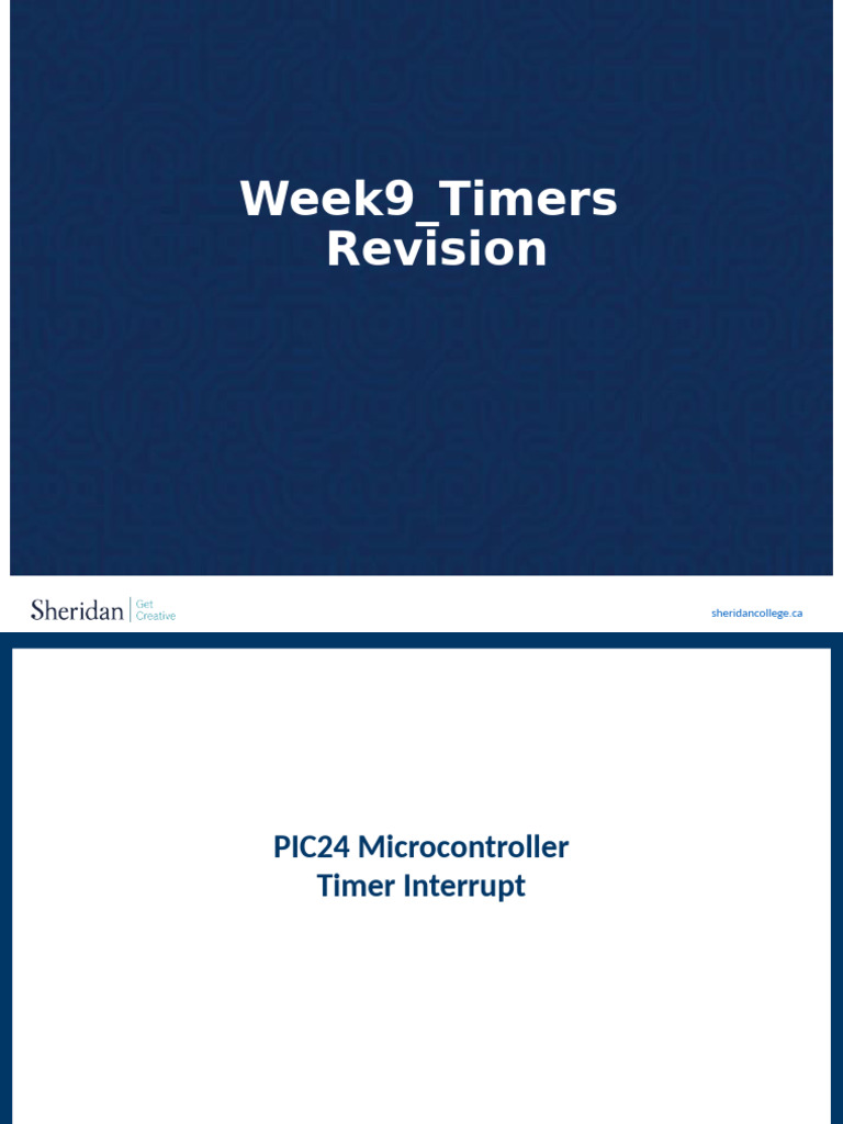 PIC24 Timer Interrupt Guide | PDF | Timer | Microcontroller