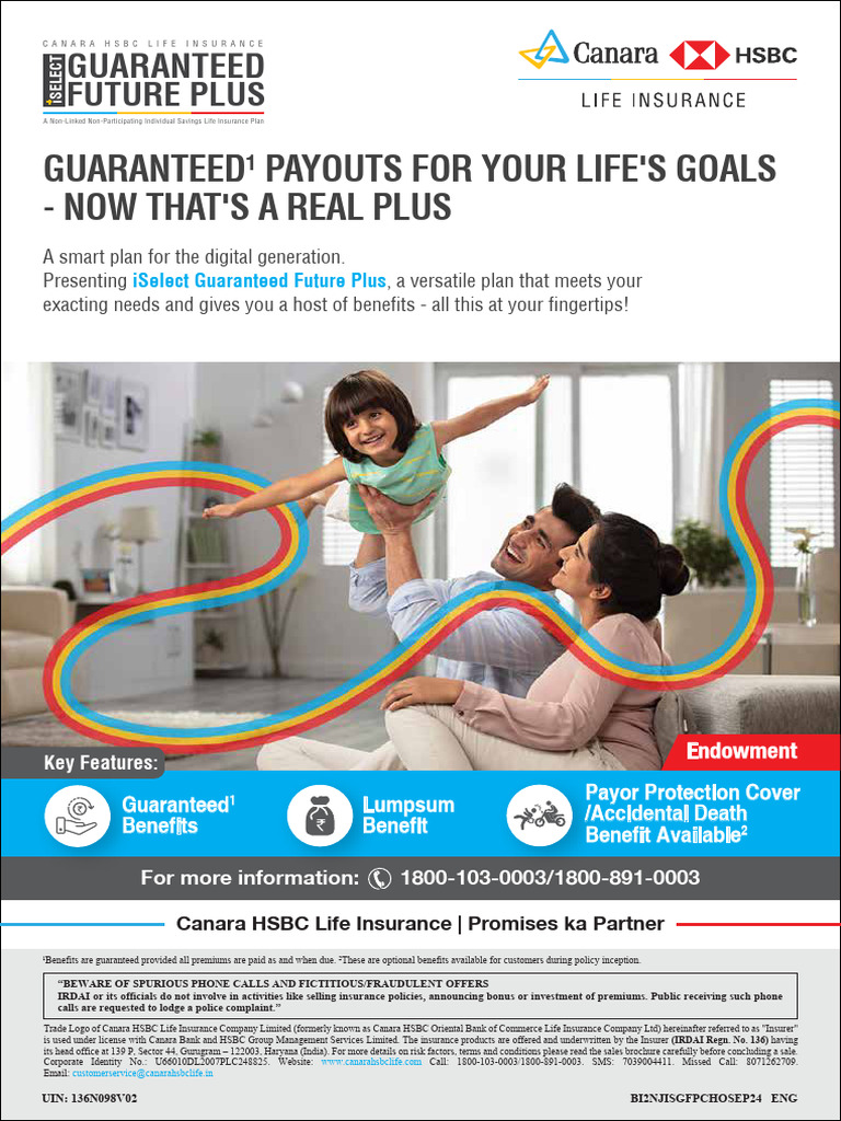 iSelect Guaranteed Future Plus Plan | PDF | Insurance | Life Insurance