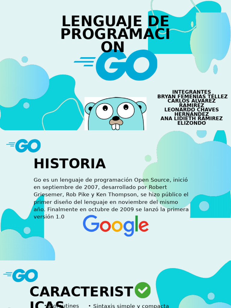 Introducción al lenguaje Go | PDF | Lenguaje de programación ...
