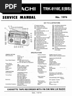 Hitachi Trk-8110e SM | PDF