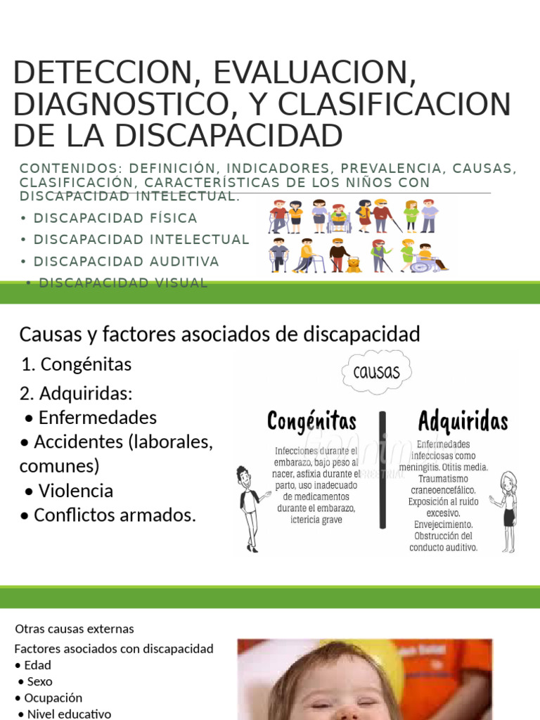 Diagnóstico y Clasificación de Discapacidad | PDF | Discapacidad ...