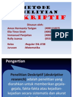 Download METODE PENELITIAN DESKRIPTIF by Yosie Lia Cristy SN79732302 doc pdf