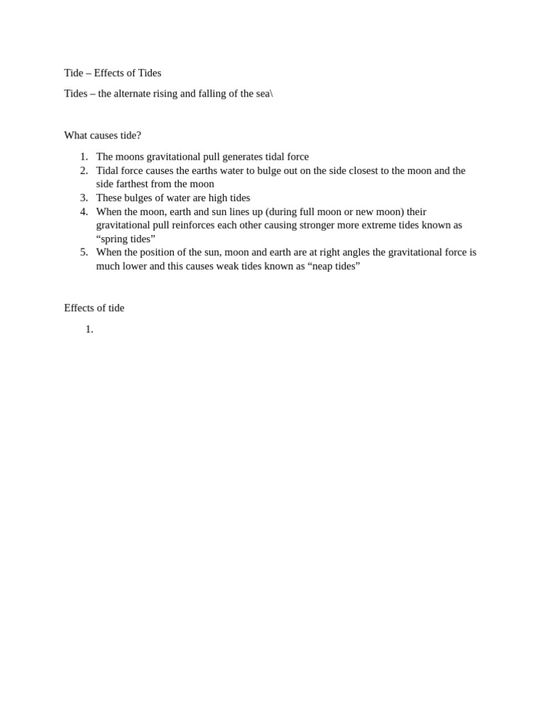 Tide | PDF