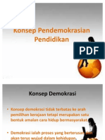 Konsep Pendemokrasian Pendidikan