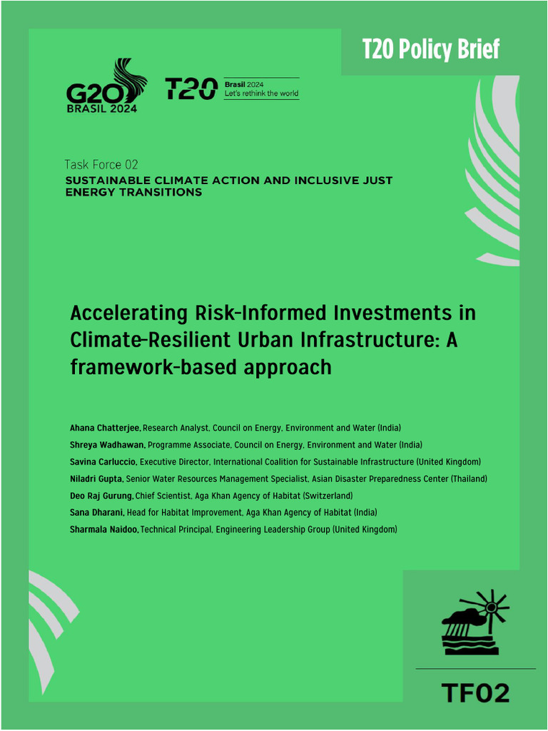 Climate-Resilient Infrastructure Framework | PDF | Climate Resilience ...