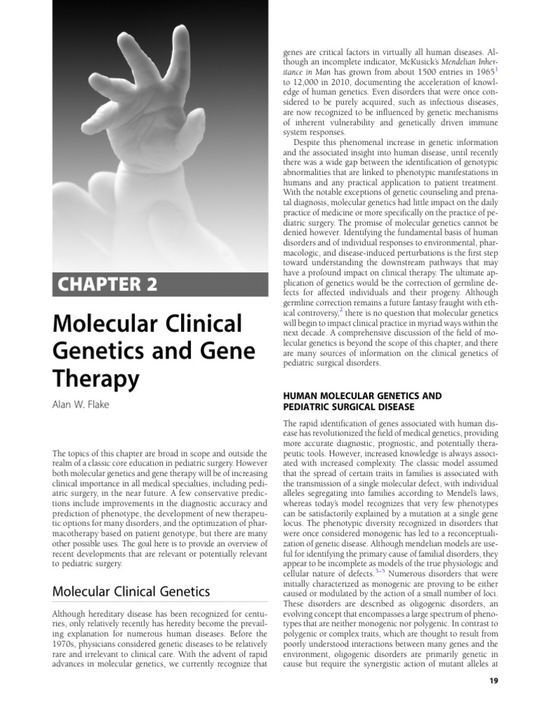 Chapter 2 Molecular Clinical Genetics and Gene Therapy - 2012 ...