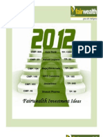 Investment Ideas 2012 Fair Wealth 020112