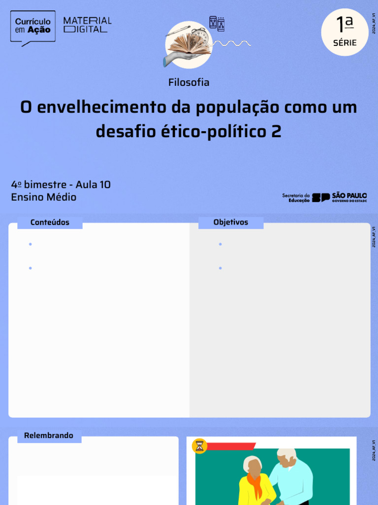 O Envelhecimento Da População Como Um Desafio Ético e Político - 2 ...