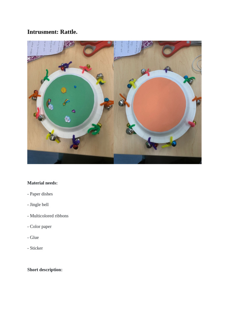 Intrusment: Rattle.: Material Needs | PDF