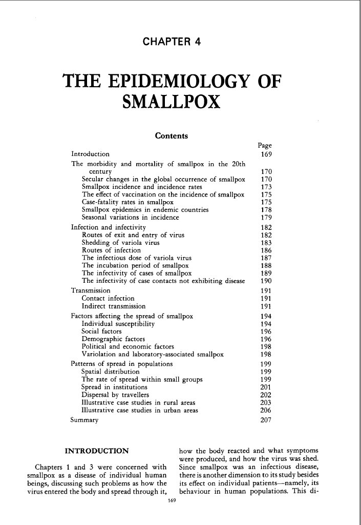 chp4 | PDF | Smallpox | Eradication Of Infectious Diseases