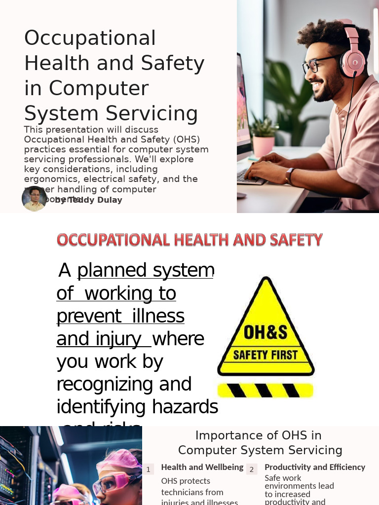 OHS Practices in Computer Servicing | PDF | Occupational Safety And ...