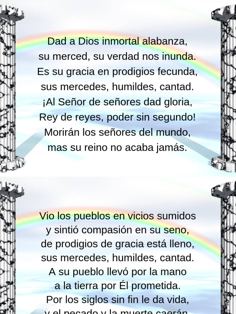 Dad A Dios Inmortal Alabanza | PDF