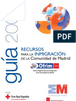 Guía de Recursos para la Inmigración de la Comunidad de Madrid