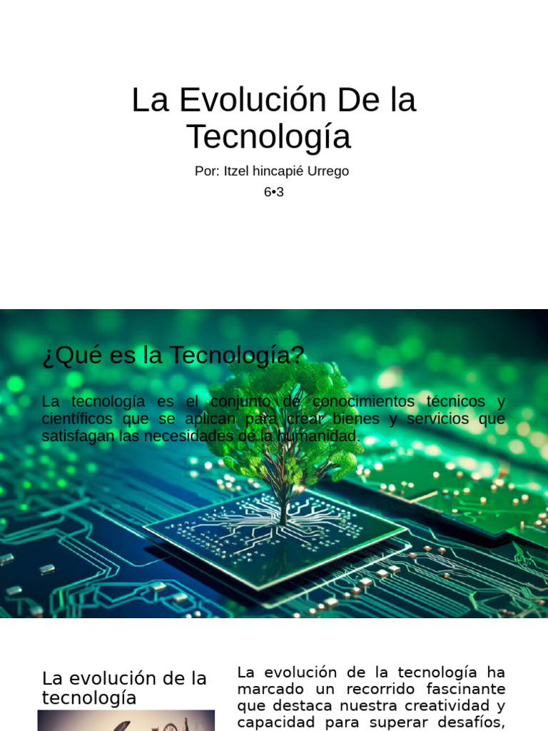 La Evolución Tecnológica | PDF | Internet de las Cosas | Inteligencia ...