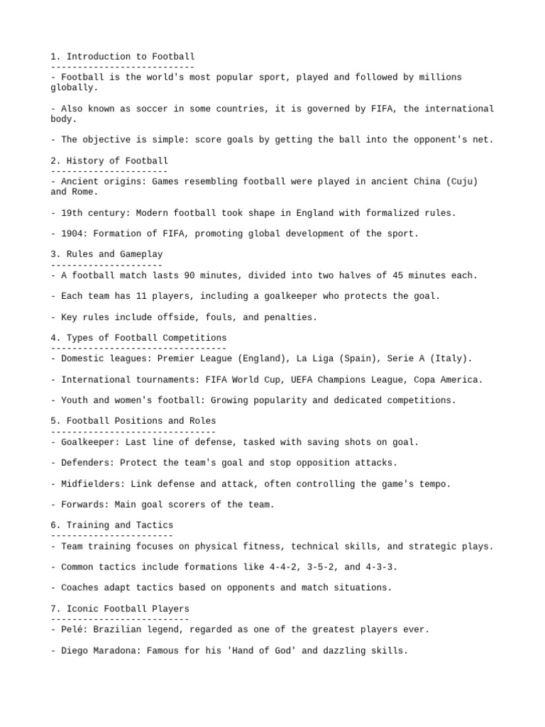 Football Presentation Pdf Association Football Forward