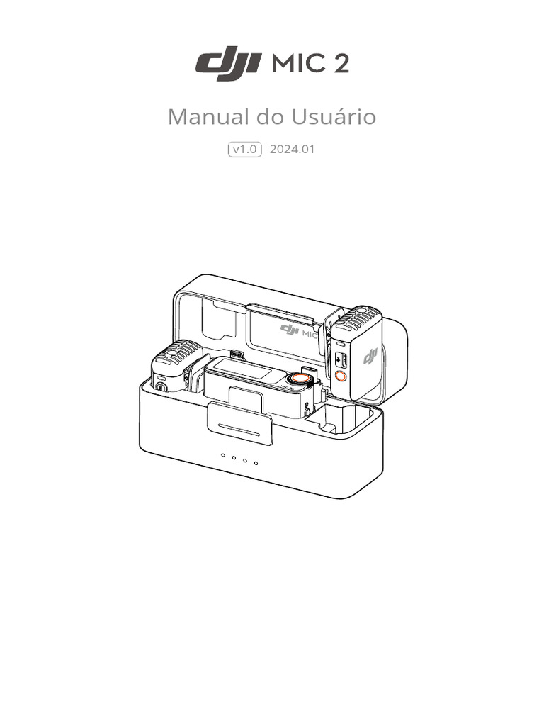 Manual do Usuário DJI Mic 2 | PDF | Bluetooth | Câmera