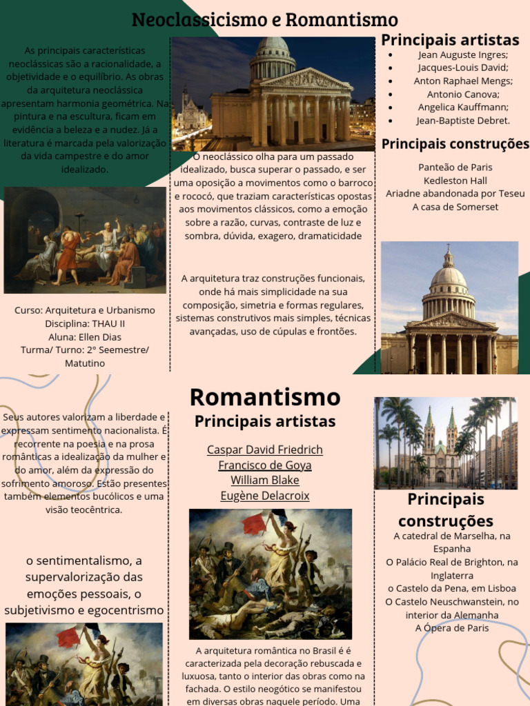 Neoclassicismo e Romantismo na Arte | PDF | Romantismo | Estilo
