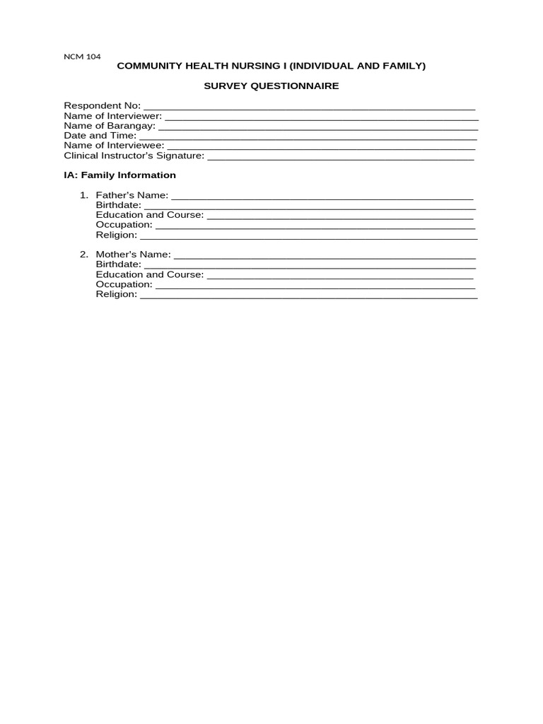 New Family Assessment Tool 1 | PDF | Breast Milk | Sanitation