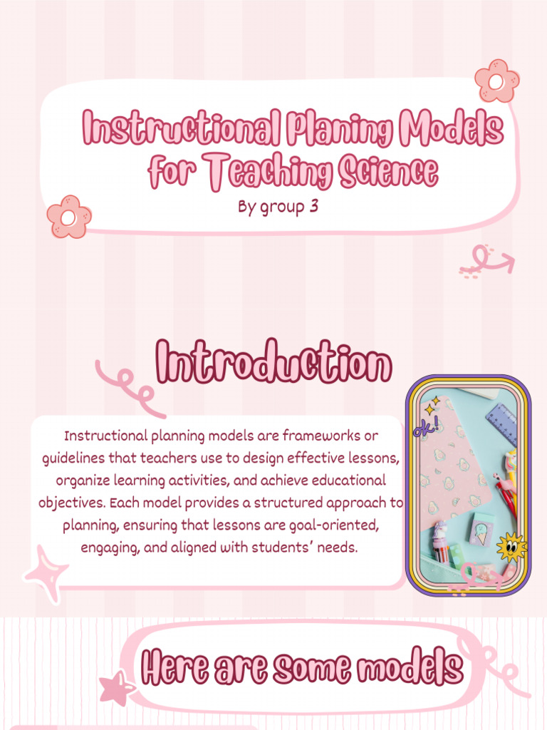 Instructional Planing Models For Teaching Science 2 1 | PDF