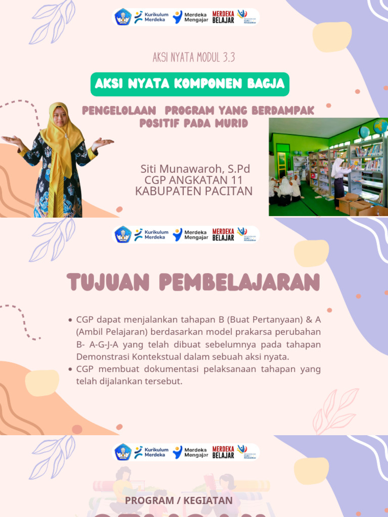 Aksi Nyata Program Literasi Sekolah | PDF